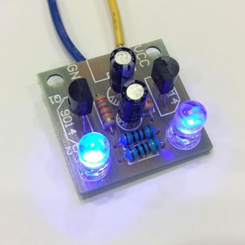 LEDが交互に光るマルチバイブレータ―＠Fabshop