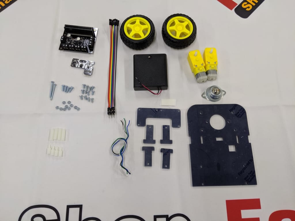 Fabshop Line Following Buggy for the BBC micro:bit V2.0