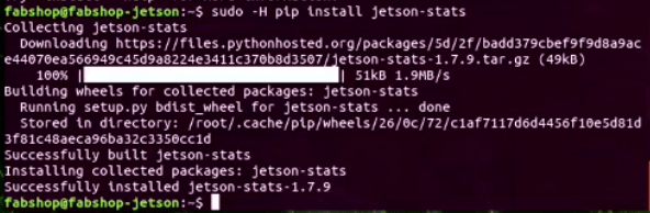 Fabshop Jetson　jtop