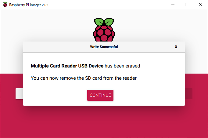 RaspberryPi OS install Fabshop