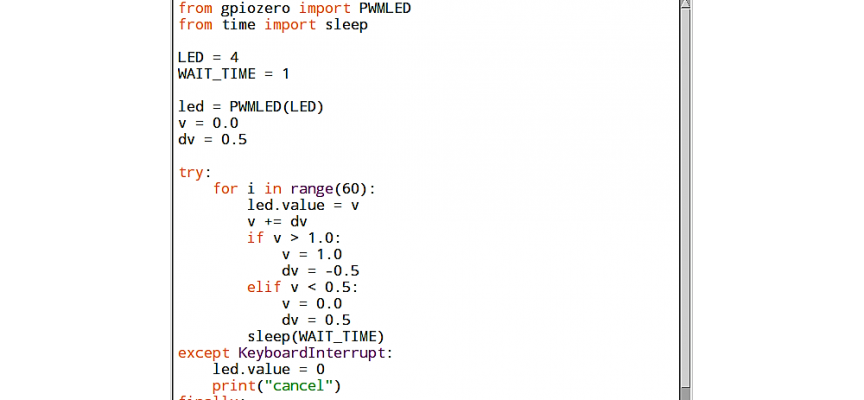 KeyboardInterruptで、強制終了 | FABSHOP.JP -デジタルでものづくり！ ファブショップ