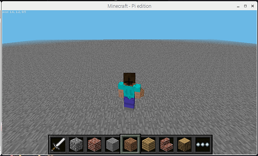 Scratch2mcpiでminecraftを動かしてみよう 第2回 Worldをflatに整地しよう Python編 Fabshop Jp デジタルでものづくり ファブショップ