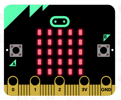 micro:bitのLEDスクリーンにｘ,y座標を使ってLEDが点滅するプログラムを作ります。点灯ブロック・消灯ブロックにx,y座標の数値を入力してLEDが点滅させることができます。細かい点灯・点滅の設定をすることができるので、オリジナルの作品を作ることができます。