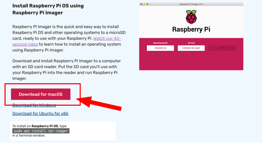 RaspberryPi OS download Fabshop