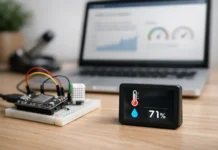 ESP32 Webサーバー 自作 初心者向け温湿度モニターの作り方 ESP32 Webサーバー 自作 初心者向け温湿度モニターの作り方